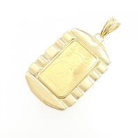 K18YG枠 インゴット ペンダント