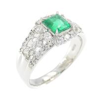 PT エメラルド リング 0.77CT