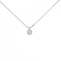 PT ソリティア ダイヤモンド ネックレス 0.23CT