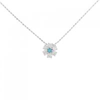 PT フラワー トルマリン ネックレス 0.03CT