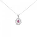 PT ルビー ネックレス 0.21CT