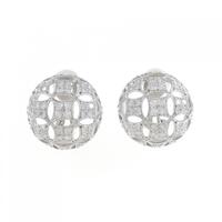 PT/K18WG ダイヤモンド イヤリング 1.70CT