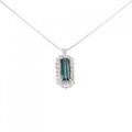 PT/K18YG トルマリン ネックレス 4.18CT