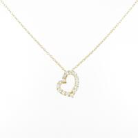 【リメイク】K18YG ダイヤモンド ネックレス 0.20CT