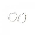 【新品】K18WG ダイヤモンド ピアス 0.10CT