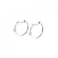 【新品】K18WG ダイヤモンド ピアス 0.10CT
