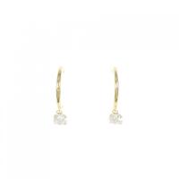【新品】K18YG ダイヤモンド ピアス 0.472CT F SI1?2 Good