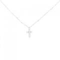 アーカー クロス パヴェ ネックレス 0.05CT