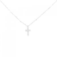 アーカー クロス パヴェ ネックレス 0.05CT