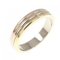 カルティエ スリーゴールドウエディング リング