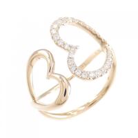 セイレーン アズーロ ハート ダイヤモンドリング 0.15CT