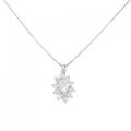 PT フラワー ダイヤモンド ネックレス 1.02CT