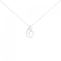 K18WG ダイヤモンド ネックレス 0.24CT