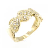 K18YG ハート ダイヤモンド リング 0.21CT