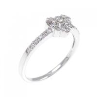 K18WG ハート ダイヤモンド リング 0.31CT