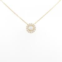 K18YG 2WAY ダイヤモンド ネックレス 0.32CT