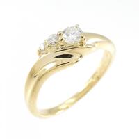 K18YG ダイヤモンド リング 0.20CT