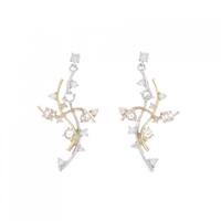 K18YG/PT/K18PG ダイヤモンド ピアス 0.40CT