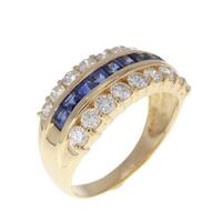 K18YG サファイヤ リング 1.20CT