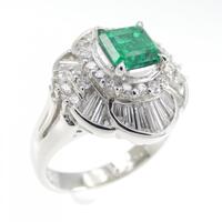 PT エメラルド リング 0.62CT