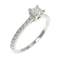 ティファニー ノヴォ リング 0.26CT H VS1 クッションカット