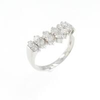 K14WG ダイヤモンド ピンキーリング 0.50CT