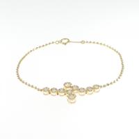 K18YG ダイヤモンド ブレスレット 0.30CT