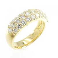 K18YG パヴェ ダイヤモンド リング 1.00CT
