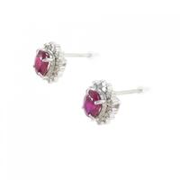 PT ルビー ピアス 0.92CT