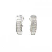 K18WG ダイヤモンド ピアス 2.00CT