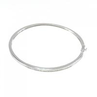 K18WG ダイヤモンド バングル 1.00CT