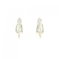 K18YG/K18WG ダイヤモンド ピアス 0.16CT