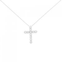 【リメイク】PT クロス ダイヤモンド ネックレス 2.00CT