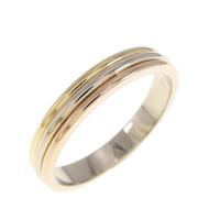 カルティエ スリーゴールドウエディング リング