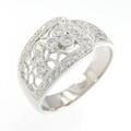 K18WG ダイヤモンド リング 0.37CT