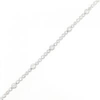 K18WG ダイヤモンド ブレスレット 1.05CT