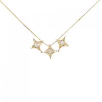 K18YG 2WAY ダイヤモンド ネックレス 0.20CT