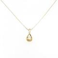 K18YG ソリティア ダイヤモンド ネックレス 0.20CT