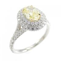 ティファニー ソレスト リング 0.67CT FIY IF オーバルカット