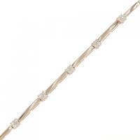 K18PG ダイヤモンド ブレスレット 0.25CT