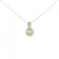 K18YG エメラルド ネックレス 0.24CT