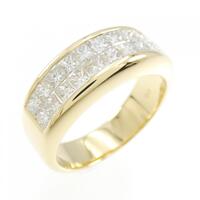 K18YG ダイヤモンド リング 1.34CT