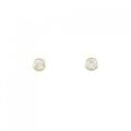 K18YG ソリティア ダイヤモンド ピアス 0.317CT