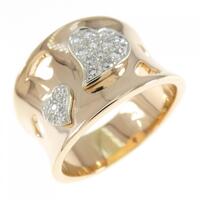 750PG/750WG ハート ダイヤモンド リング