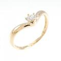 K18PG ダイヤモンド リング 0.137CT