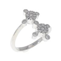 K18WG ダイヤモンド リング 0.24CT