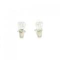 K18WG/PT ダイヤモンド ピアス 0.52CT