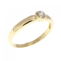 K18YG ダイヤモンド リング 0.10CT