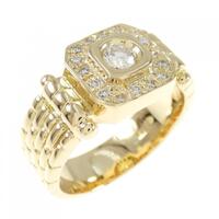 K18YG ダイヤモンド リング 0.35CT