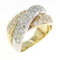 K18YG/PT/K18PG ダイヤモンド リング 1.55CT